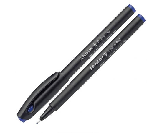 Pildspalva liners SCHNEIDER TOPLINER 967, 0.4mm, melns korpuss, zila