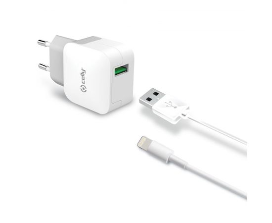 USB Lightning Travel Adapter By Celly White