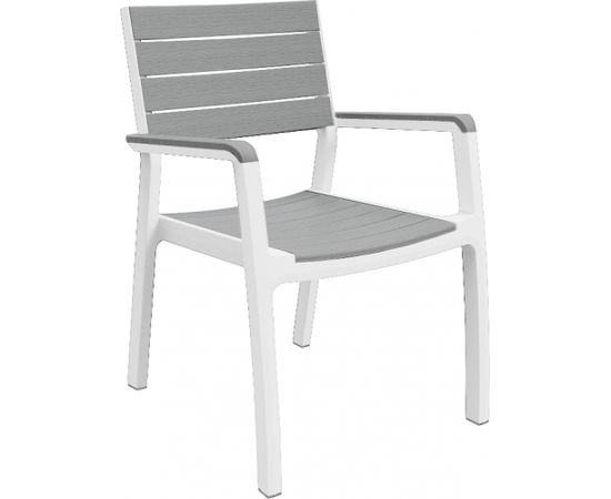 Keter Dārza krēsls Harmony Armchair balts/gaiši pelēks