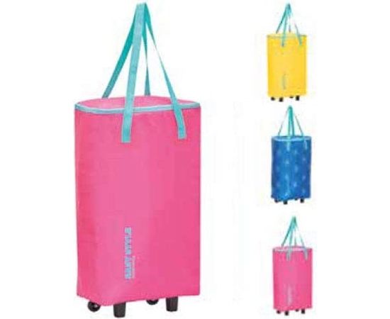 Gio`style Termiskā soma uz riteņiem Easy Style Bag-Trolley asorti, dzeltena/zila/rozā