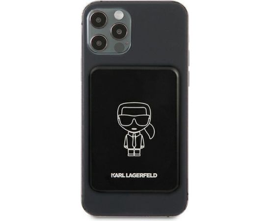 Karl Lagerfeld KLPBMSOIBK Powerbank MagSafe Переносная зарядная батарея 2.1A / 5V / 3000mAh / Черная