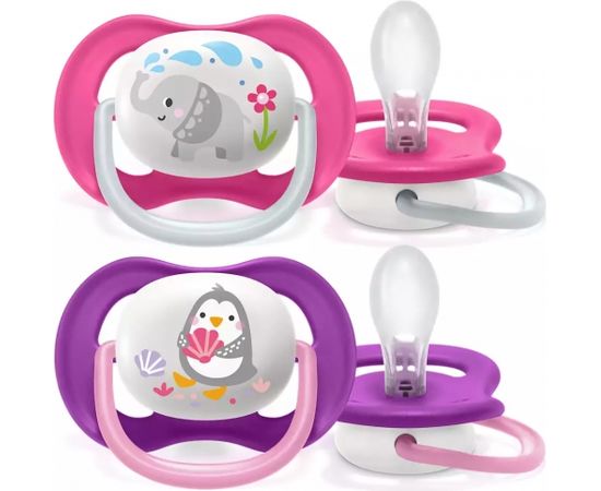 Philips Avent māneklītis Ultra Air Animals, 6-18M (2 gab), meitenēm - SCF080/08