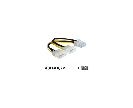 DELOCK Cable PCIe power suply 8p>2x5,25Z
