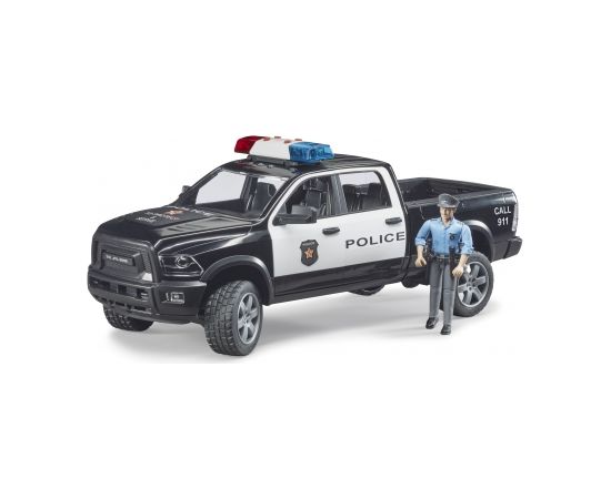 BRUDER RAM 2500 Policijas kravas automašīna ar policistu, 02505