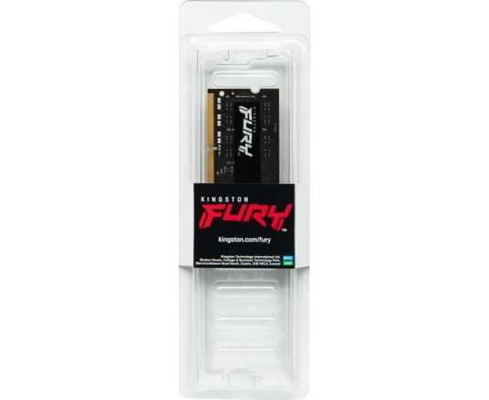 Kingston Fury Impact laptop memory, SODIMM, DDR4, 8 GB, 3200 MHz, CL20 (KF432S20IB / 8)