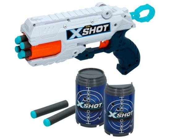 Пистолет с порол. дротиками 27 метров дальность X-Shot Reflex-6 ZURU 8 g+ CB44768