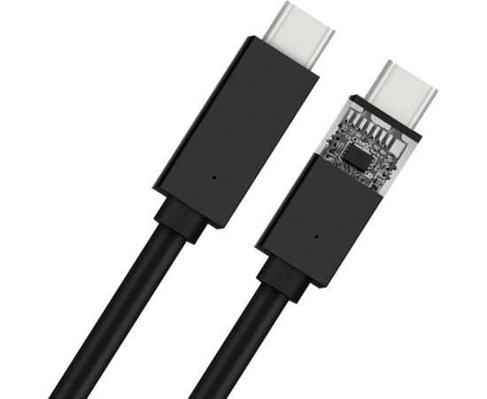 Platinet cable USB-C - USB-C 5A 100W 2m, black (45579)