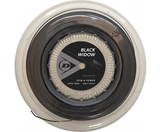 Струны для тениса Dunlop Black Widow 1.31mm 200m Co-PE monofilament чёрная
