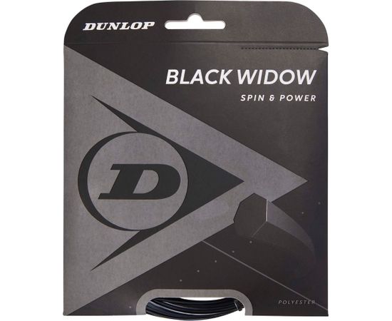 Струны для тениса Dunlop Black Widow чёрная 16G/12m/1.31mm