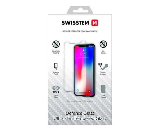 Swissten Ultra Slim Tempered Glass Premium 9H Aizsargstikls Samsung Galaxy S21
