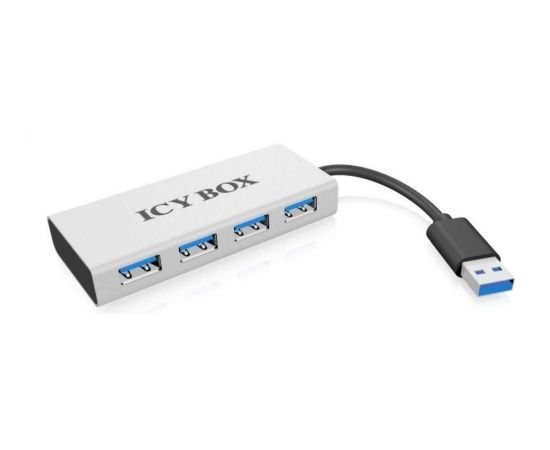 Raidsonic Icy Box 4xPort USB 3.0 Hub, Silver