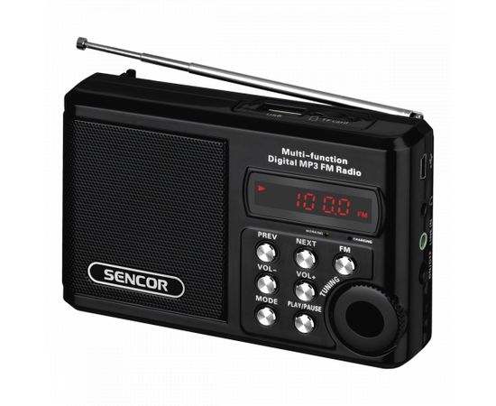 Sencor SRD 215 B kabatas radio, FM, melns