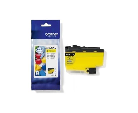 BROTHER LC426XLY YELLOW INK-CARTRIDGE, YIELD=5,000 PAGES