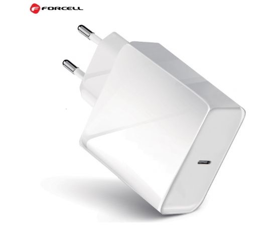 Forcell 45W 3A USB C Plug (Type-C) Quick charge 4.0 Wall Charger designed for iPhone 11 / 12