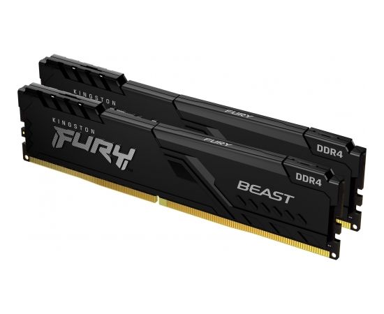 Kingston Fury Beast memory, DDR4, 64GB, 3200MHz, CL16 (KF432C16BBK2 / 64)