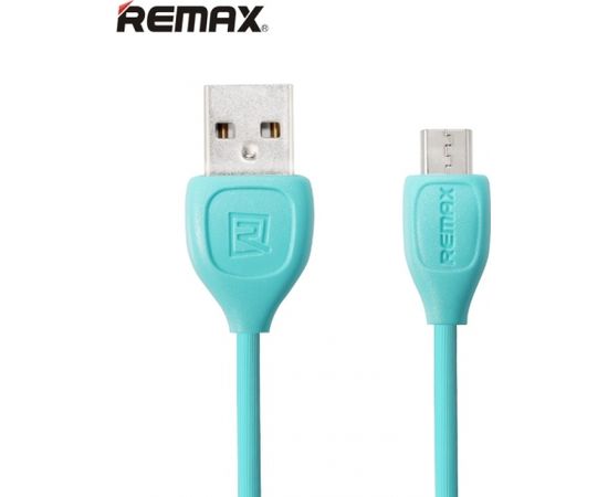 Remax LESU Izturīgs un fleksibls Universāls Micro USB uz USB Datu un uzlādes Kabelis 1m Zils