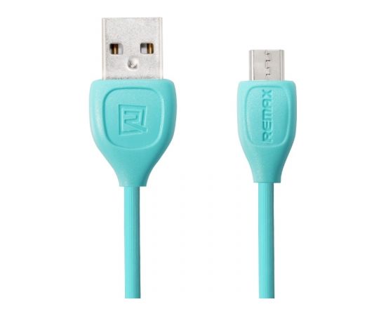 Remax LESU Izturīgs un fleksibls Universāls Micro USB uz USB Datu un uzlādes Kabelis 1m Zils