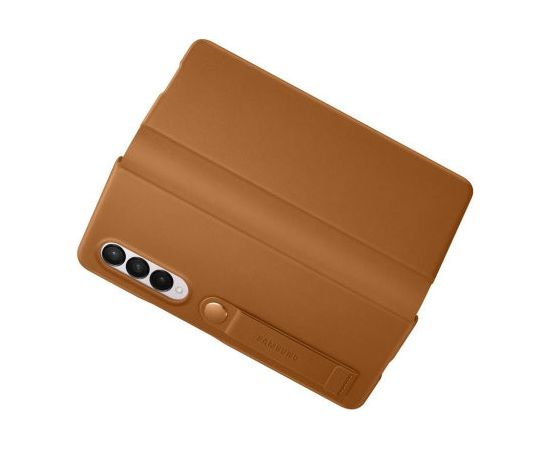 Samsung Galaxy Z Fold3 5G Leather Flip Cover Camel Чехлы - оригинальные