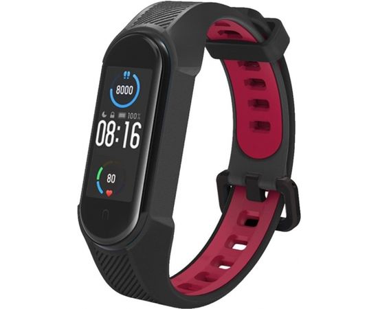 Tech-Protect watch strap Armour Xiaomi Mi Band 5/6, black/red