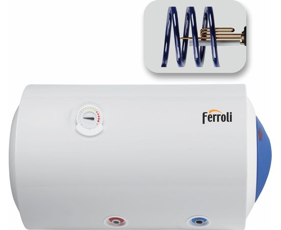 Ferroli Kombi.boiler. 120 l horizontalais Calypso MT