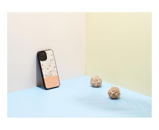 MAN&WOOD case for iPhone 12 Pro Max pink flower black