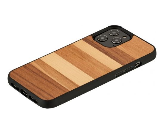 MAN&WOOD case for iPhone 12/12 Pro sabbia black