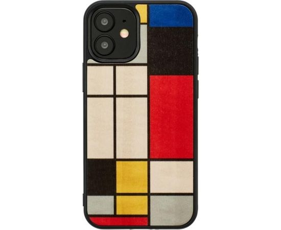 MAN&WOOD case for iPhone 12 mini mondrian wood black