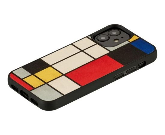 MAN&WOOD case for iPhone 12 mini mondrian wood black