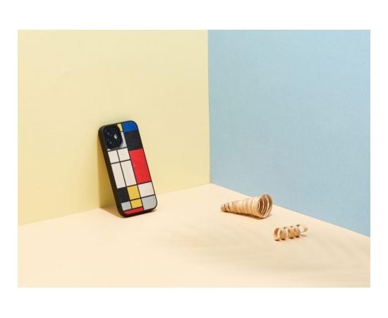 MAN&WOOD case for iPhone 12 mini mondrian wood black