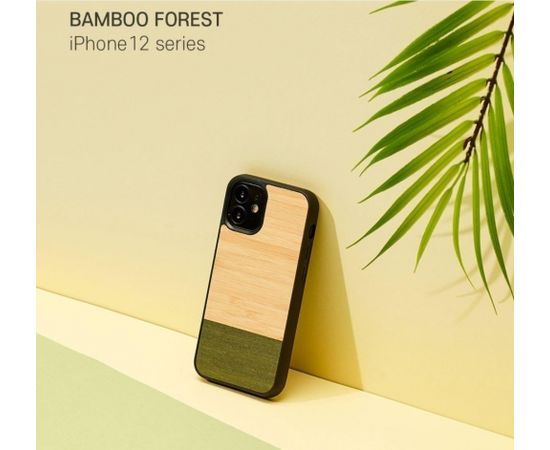 MAN&WOOD case for iPhone 12 mini bamboo forest black