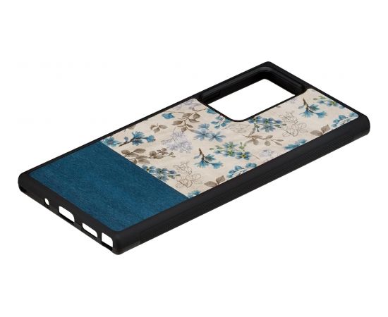 MAN&WOOD case for Galaxy Note 20 Ultra blue flower black