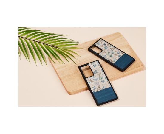 MAN&WOOD case for Galaxy Note 20 Ultra blue flower black