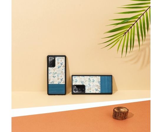 MAN&WOOD case for Galaxy Note 20 Ultra blue flower black