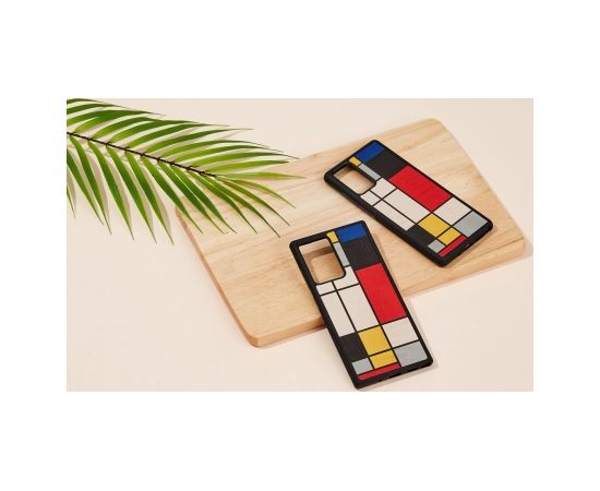 MAN&WOOD case for Galaxy Note 20 mondrian wood black