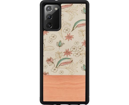 MAN&WOOD case for Galaxy Note 20 pink flower black