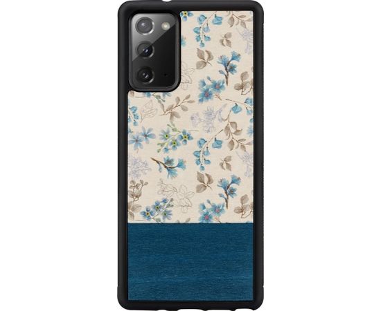 MAN&WOOD case for Galaxy Note 20 blue flower black