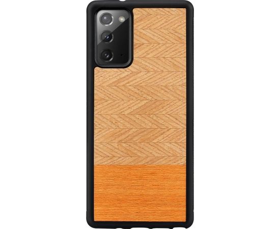 MAN&WOOD case for Galaxy Note 20 herringbone arancia black