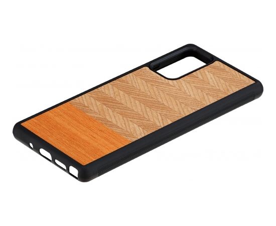 MAN&WOOD case for Galaxy Note 20 herringbone arancia black