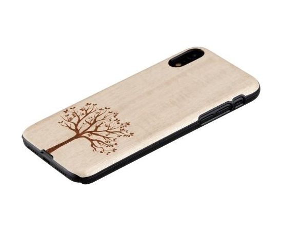 MAN&WOOD SmartPhone case iPhone XR apple tree black Neoriģinālie Maciņi