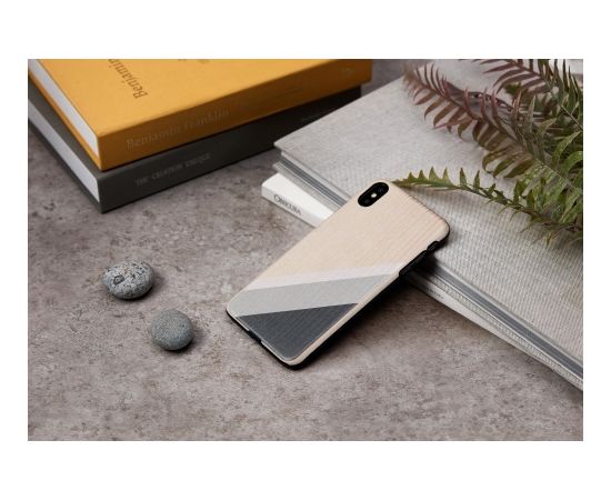 MAN&WOOD SmartPhone case iPhone XS Max gray suit black