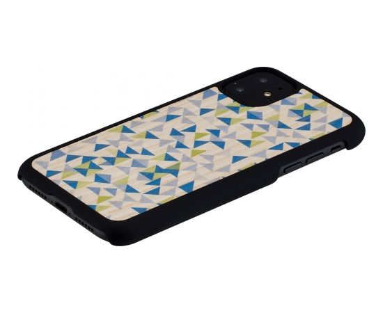 MAN&WOOD SmartPhone case iPhone 11 blue triangle black