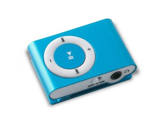 Setty MP3 Super Kompakts Atskaņotājs ar microSD karte slotu + Austiņas Zils