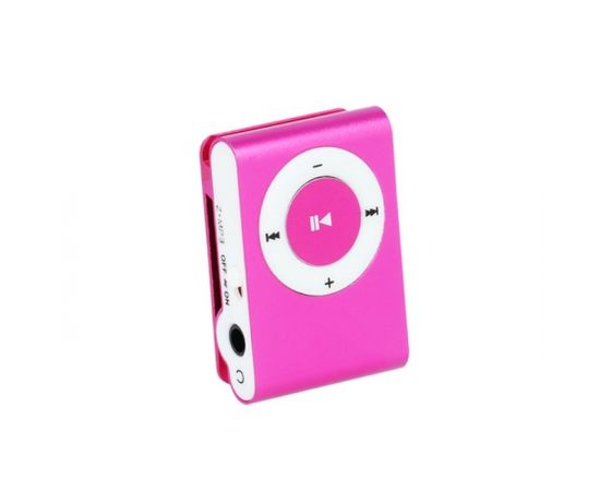 Setty MP3 Супер компактный проигрыватель со слотом microSD + Наушники Розовый