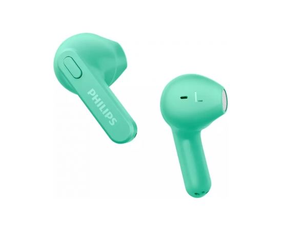 PHILIPS in-ear true bezvadu austiņas ar portatīvo uzlādes ietvaru, zaļas - TAT2236GR/00