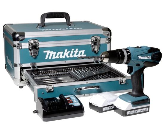 Makita HP457DWEX4 + Cordless Drill Driver im Case