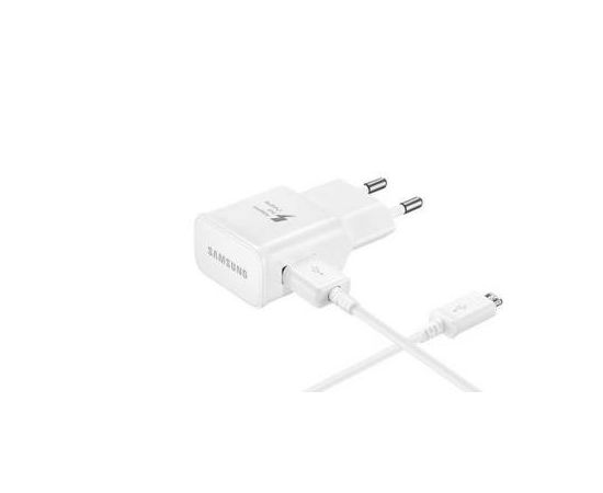 Samsung EP-TA20EWE 15W Quick Charge 2.0 Oriģināls Tīkla Lādētājs + Micro USB Cable Balts