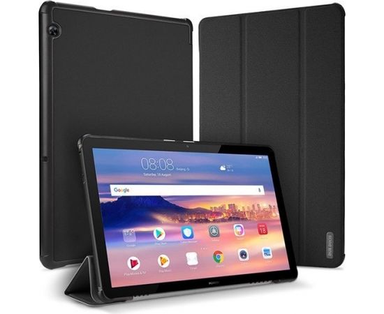 Dux Ducis Domo Magnet Case Grāmatveida Maks Planšetdatoram Samsung T220 / T225 Galaxy Tab A7 Lite Melns