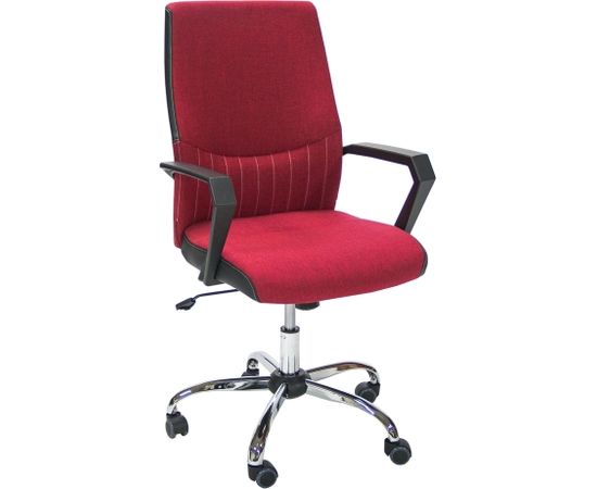Mācību krēsls ANGELO 58x59x97-105cm, sēdeklis un atzveltne: audums, krāsa: sarkans