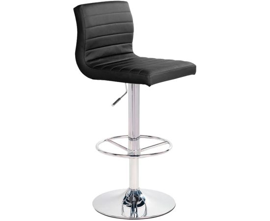 Барный стул AURA 42x46xH88-109cм, цвет: чёрный
