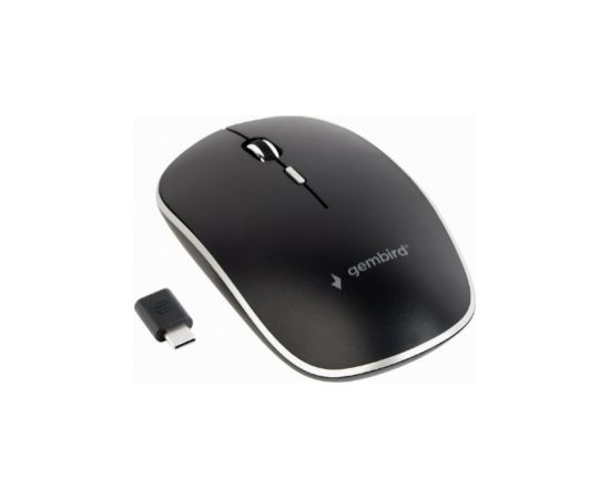 Gembird Silent Wireless Optical Type-C Mouse Black